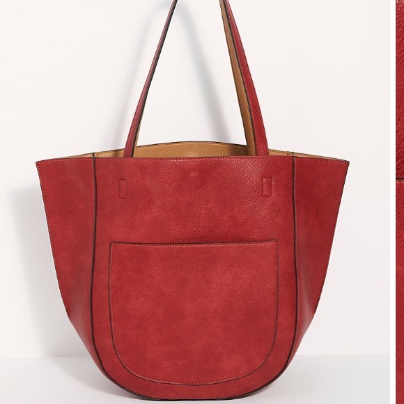 Free People Vegan Leather Reversible Tote Bag - Picture 2 of 6